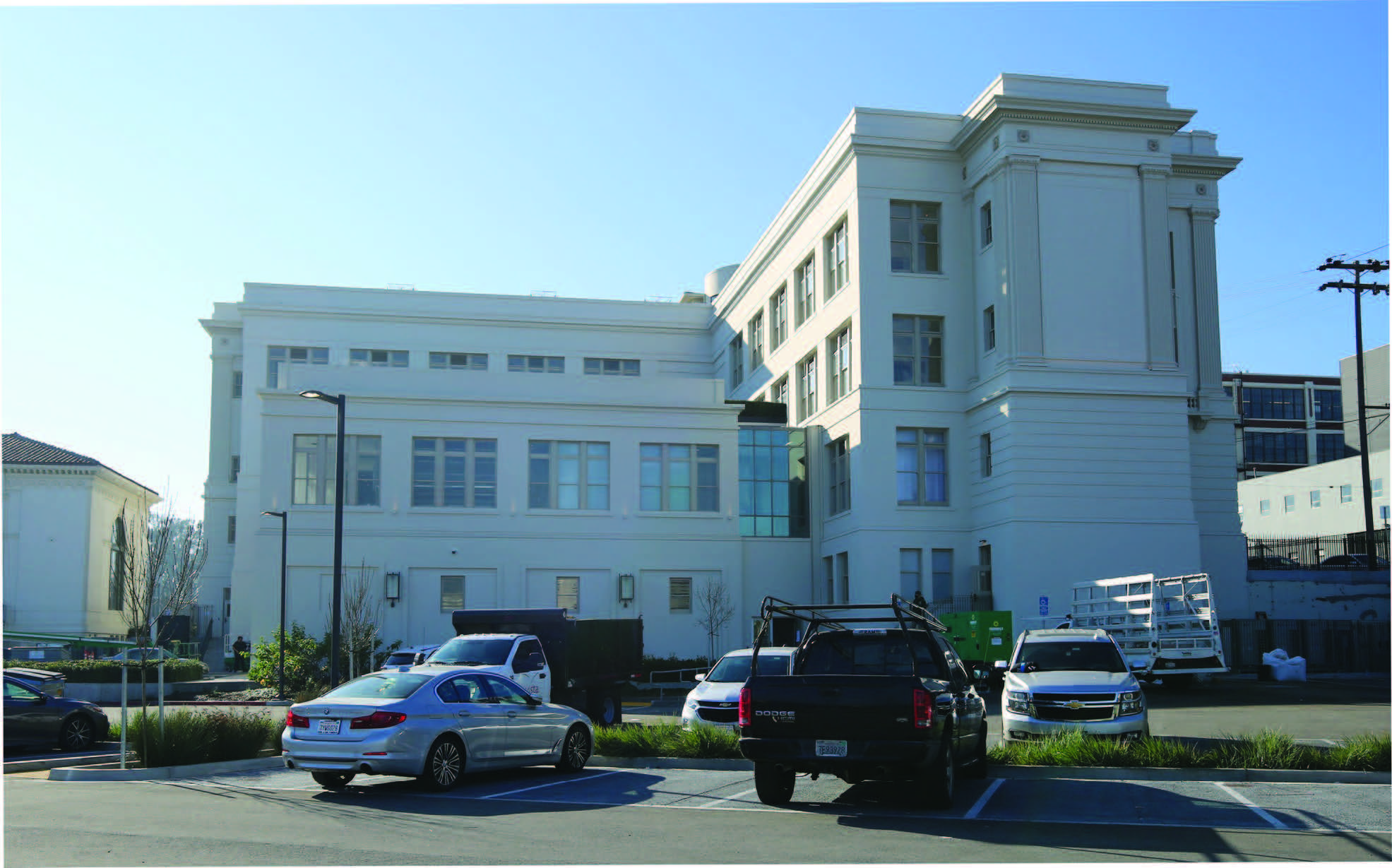 Rear facade